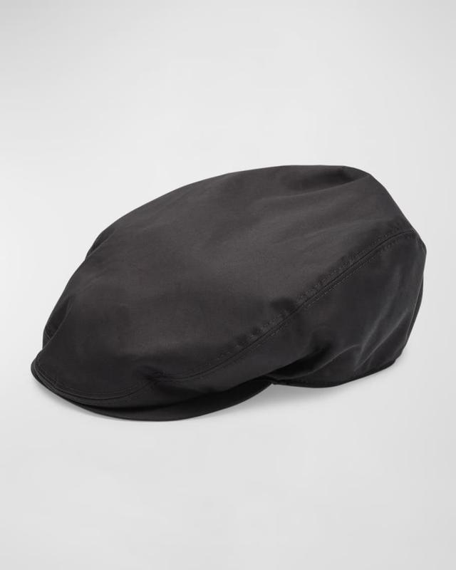 Mens Cotton-Stretch Flat Cap Product Image