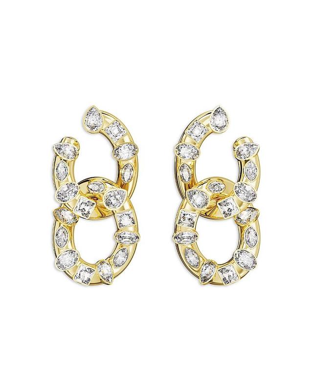 Dextera Mix-Cut Crystal Hoop Earrings Product Image