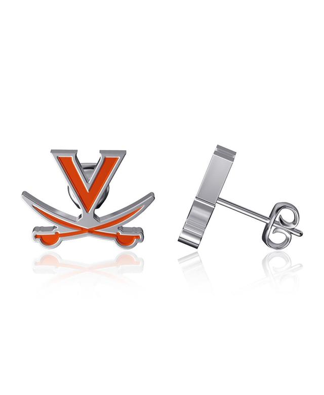 Womens Dayna Designs Virginia Cavaliers Enamel Post Earrings Product Image