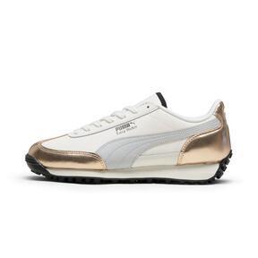 PUMA Easy Rider Mixed Metals Women's Sneakers in Warm White/Gold/Glacial Grey Product Image