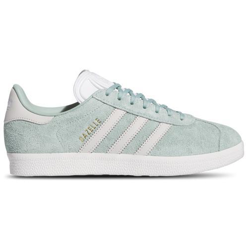 Womens adidas Gazelle Athletic Shoe - Hazy Green / Off White / White Product Image