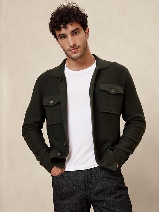 Vegan Suede Patch Jacket Product Image