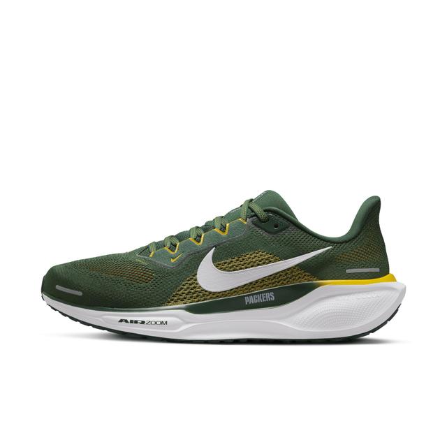 Nike Men's Pegasus 41 NFL Green Bay Packers Road Running Shoes Product Image