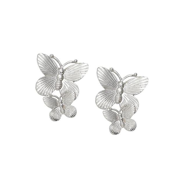 Sohi Womens Butterfly Stud Earrings Product Image