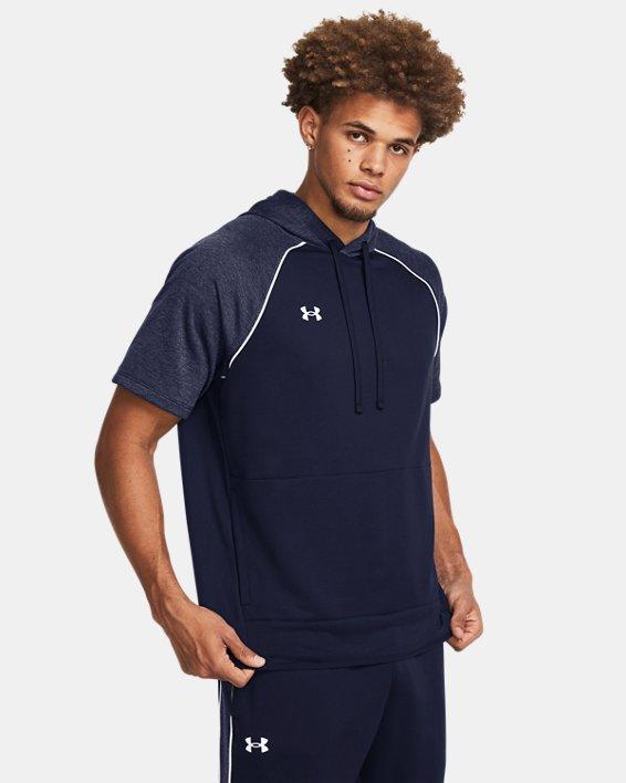 Mens UA Command Warm-Up Short Sleeve Hoodie Product Image