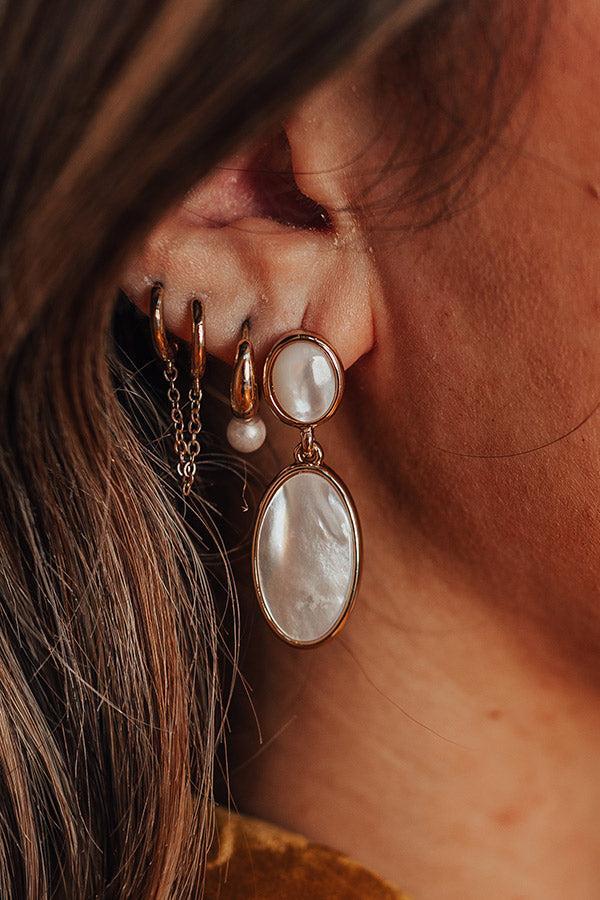 Starlit Slopes Earrings In Ivory Product Image