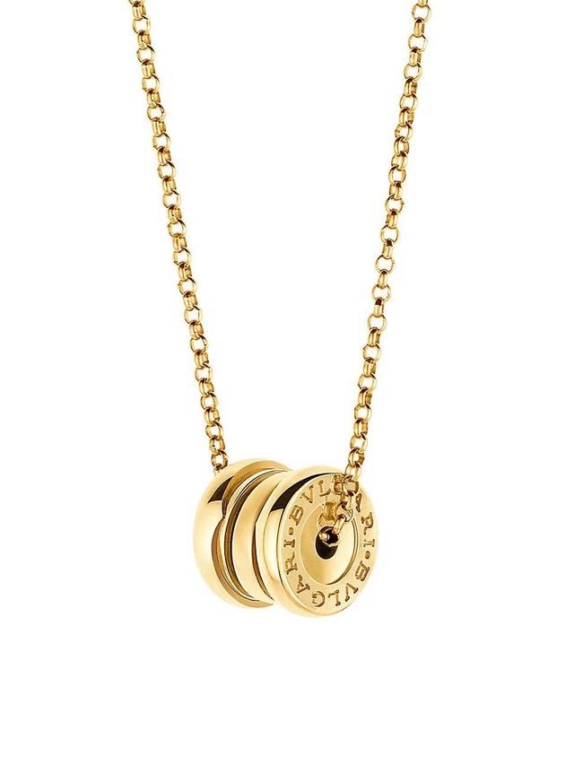 Womens B. zero1 18K Yellow Gold Spiral Pendant Necklace Product Image