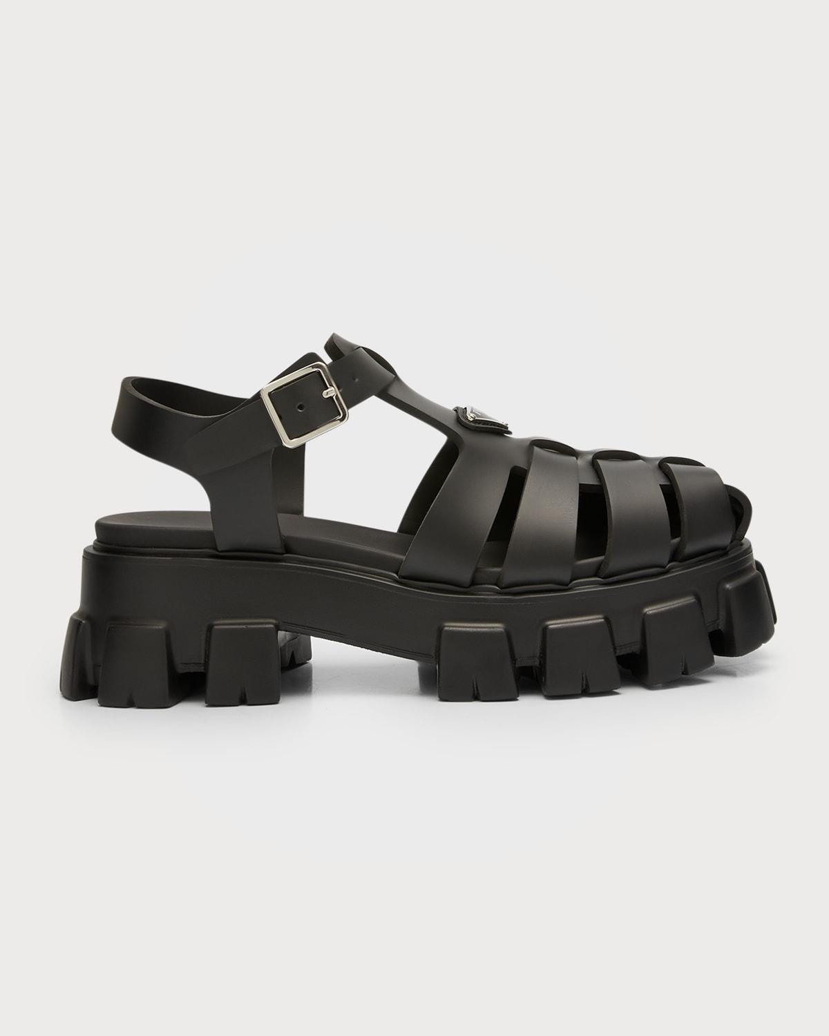 Mens Monolith Rubber Chunky-Sole Fisherman Sandals Product Image