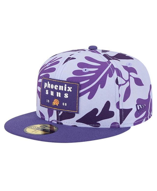 New Era Mens Purple Phoenix Suns Palm Fronds 2-Tone 59FIFTY Fitted Hat Product Image