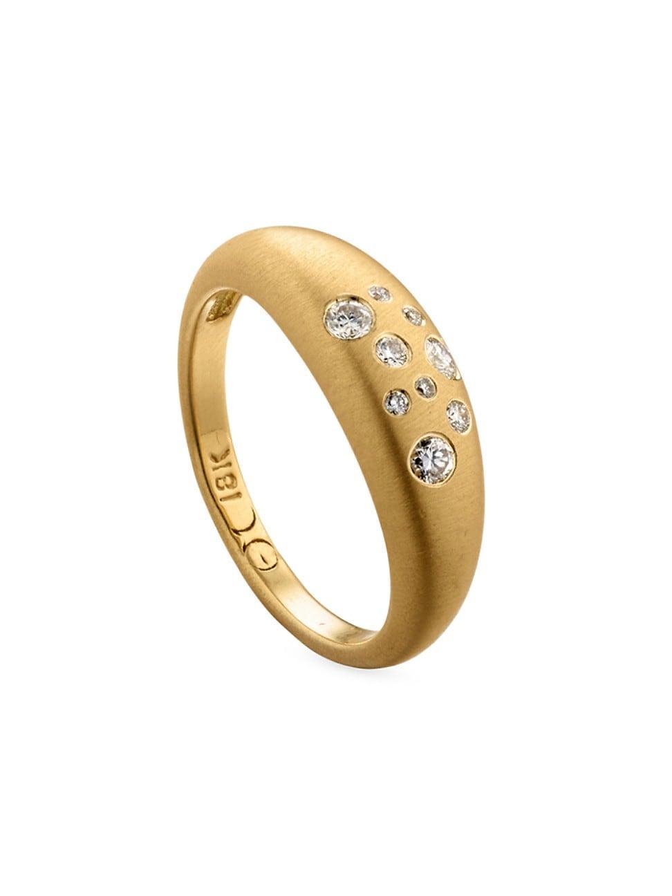 Womens Fairy Dust 18K Yellow Gold & 0.15 TCW Diamond Ring Product Image