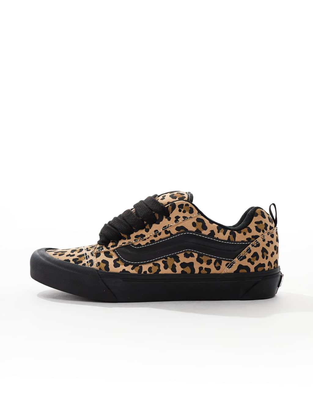 Vans Knu Skool sneakers in leopard print Product Image