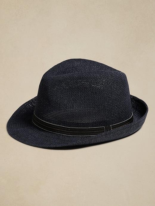 Straw Curved-Brim Fedora product image