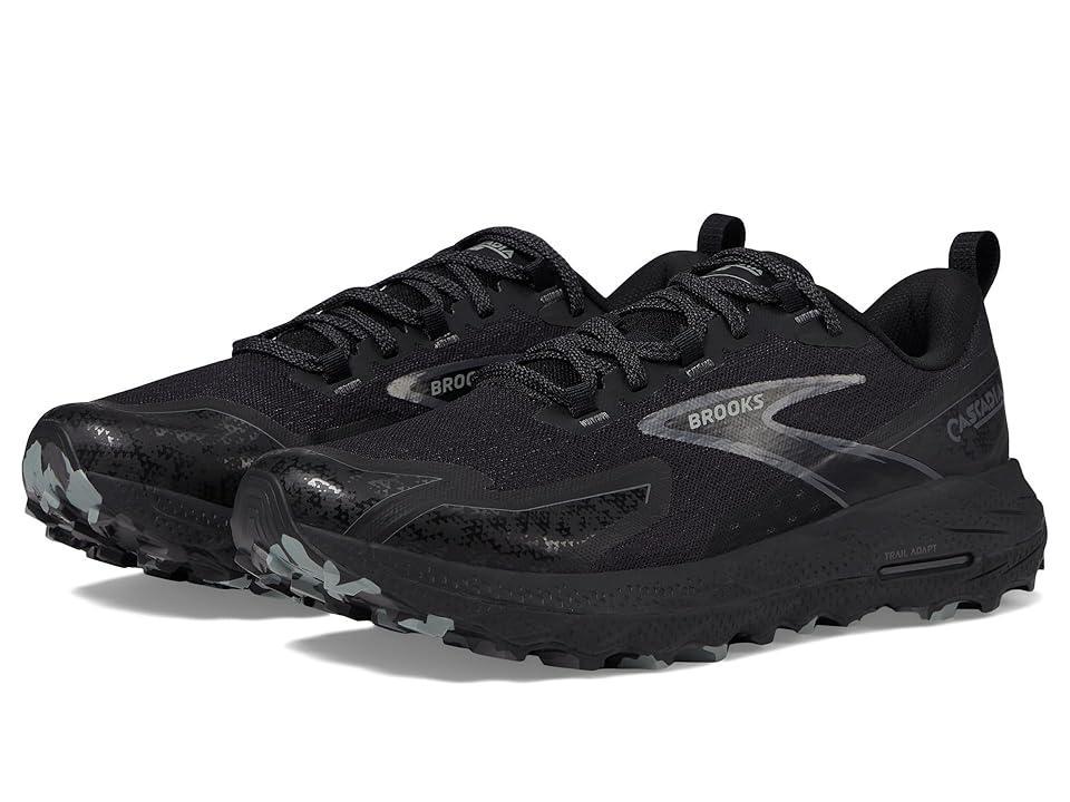 Brooks Cascadia 18 (Black/Blackened Pearl/Grey) Men's Running Shoes Product Image