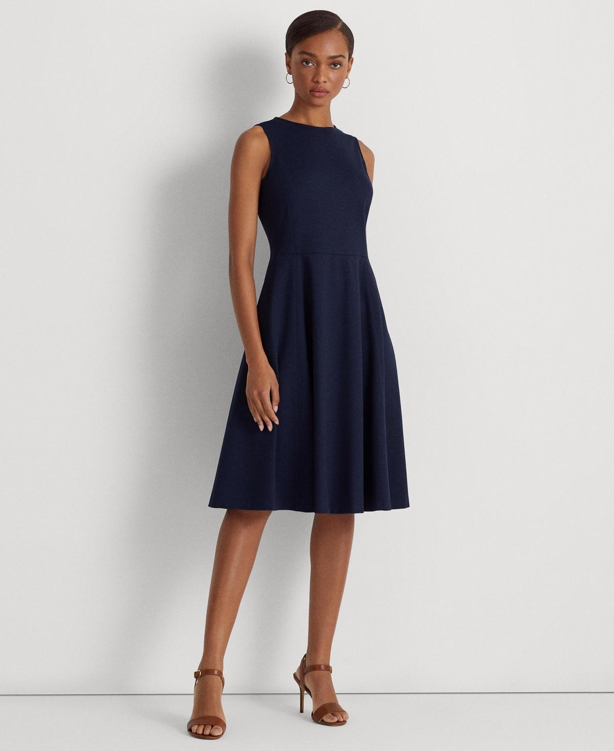 Lauren Ralph Lauren Womens Ponte Fit-and-Flare Dress Product Image