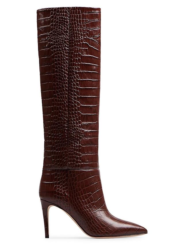 Womens Moc Croco Tall Boots Product Image