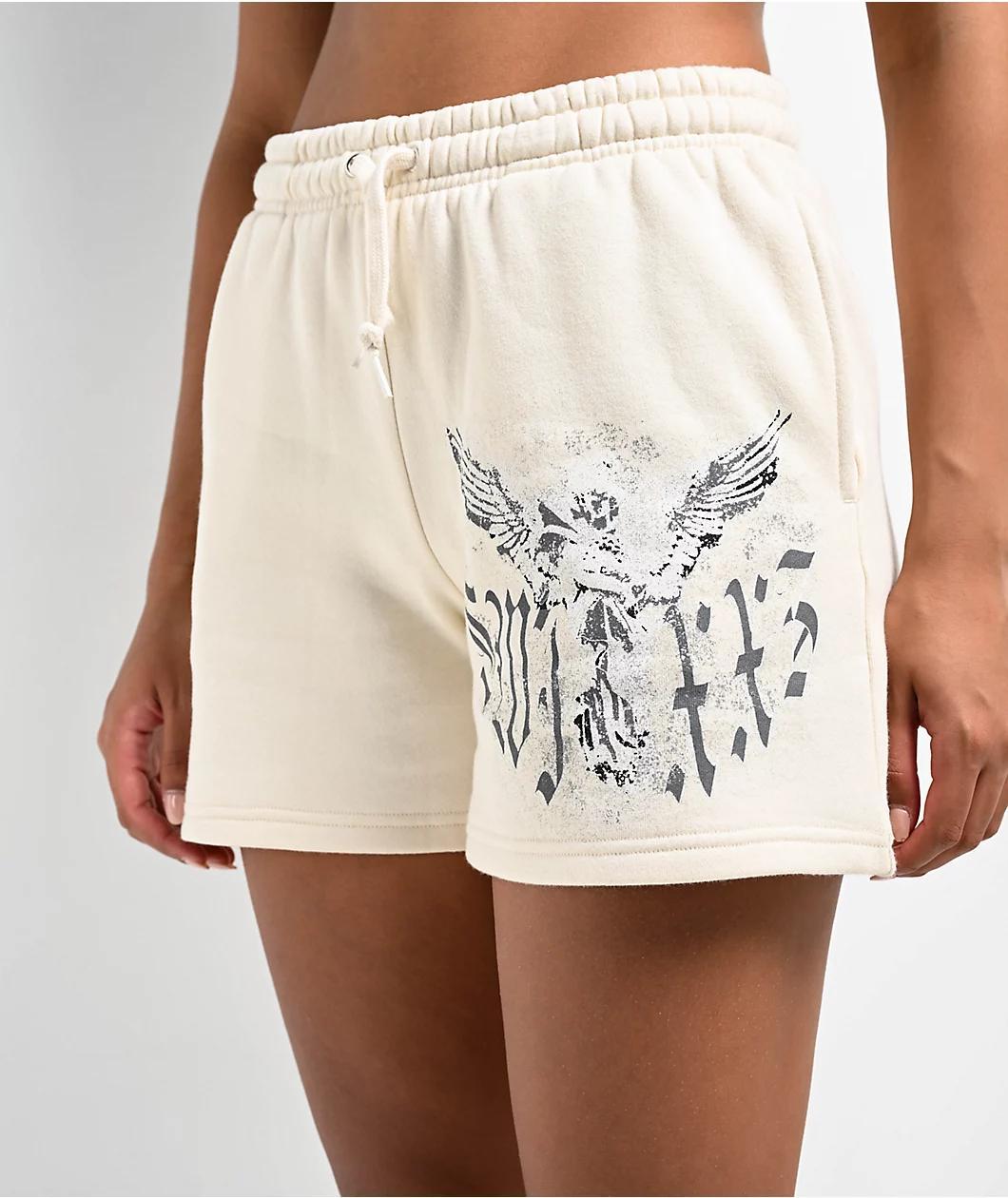 SWIXXZ Heavenly Ivory Sweat Shorts Product Image