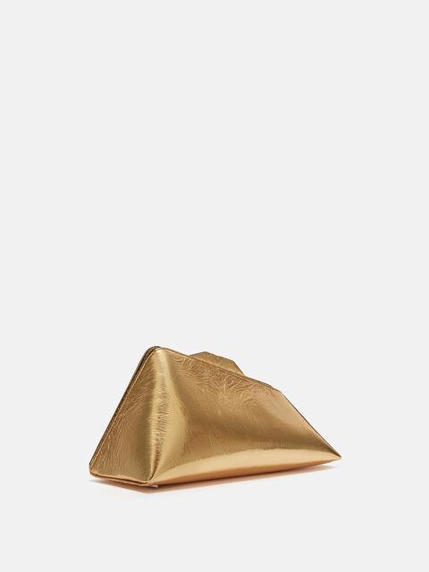 ''8.30PM'' gold oversized clutch Product Image