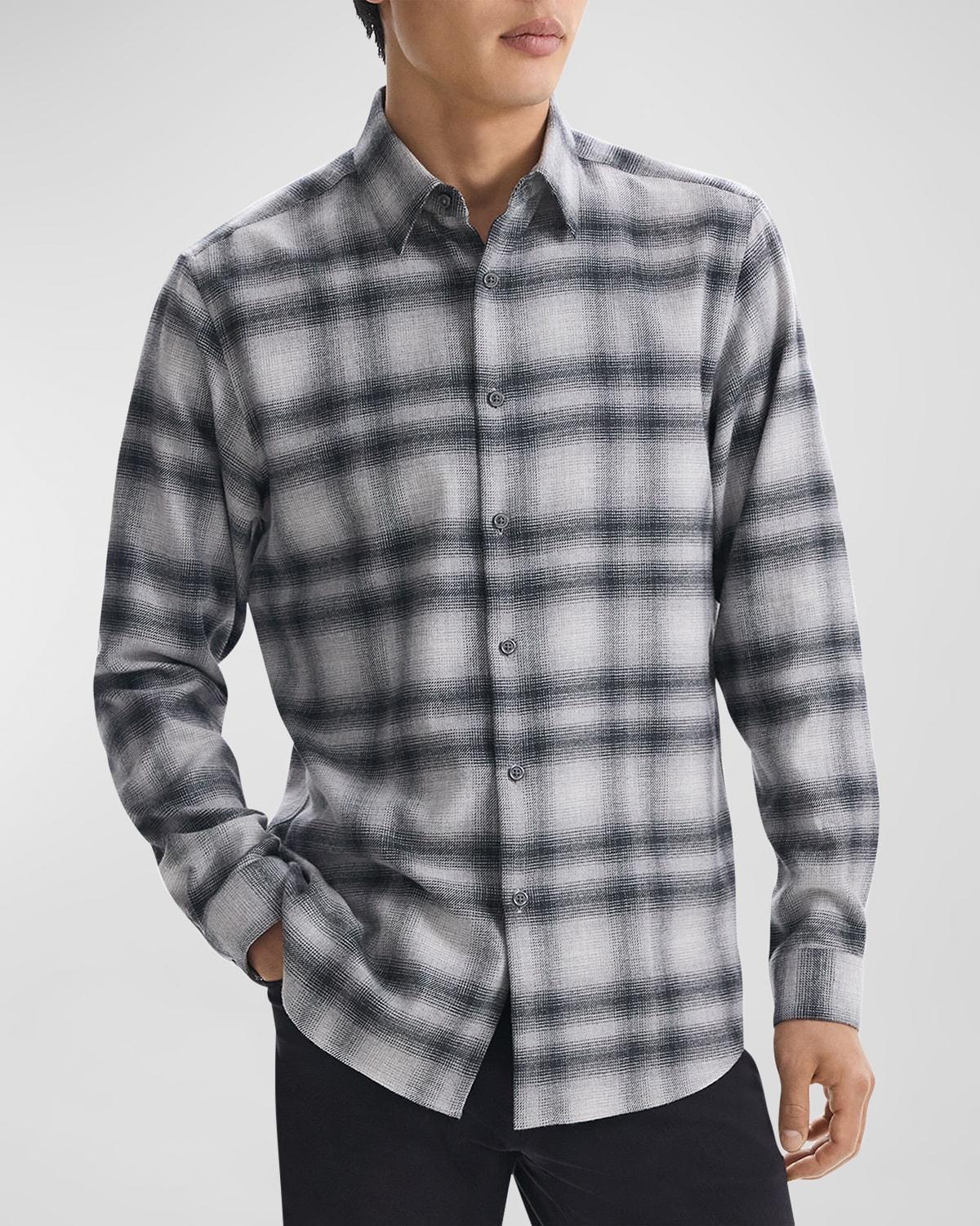 Mens Irving Shadow Plaid Flannel Shirt Product Image