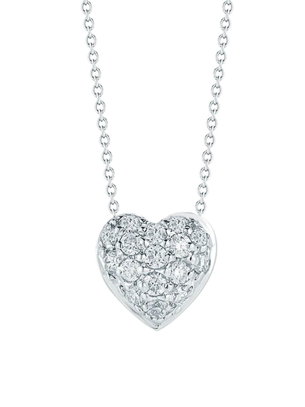 Womens Tiny Treasures 18K White Gold & 0.15 TCW Diamond Heart Pendant Necklace Product Image