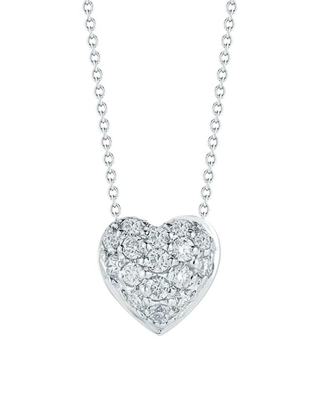 Roberto Coin Pav Heart Pendant Necklace Product Image