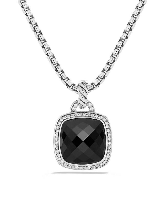 Albion Pendant with Diamonds in Silver, 18.8mm Product Image