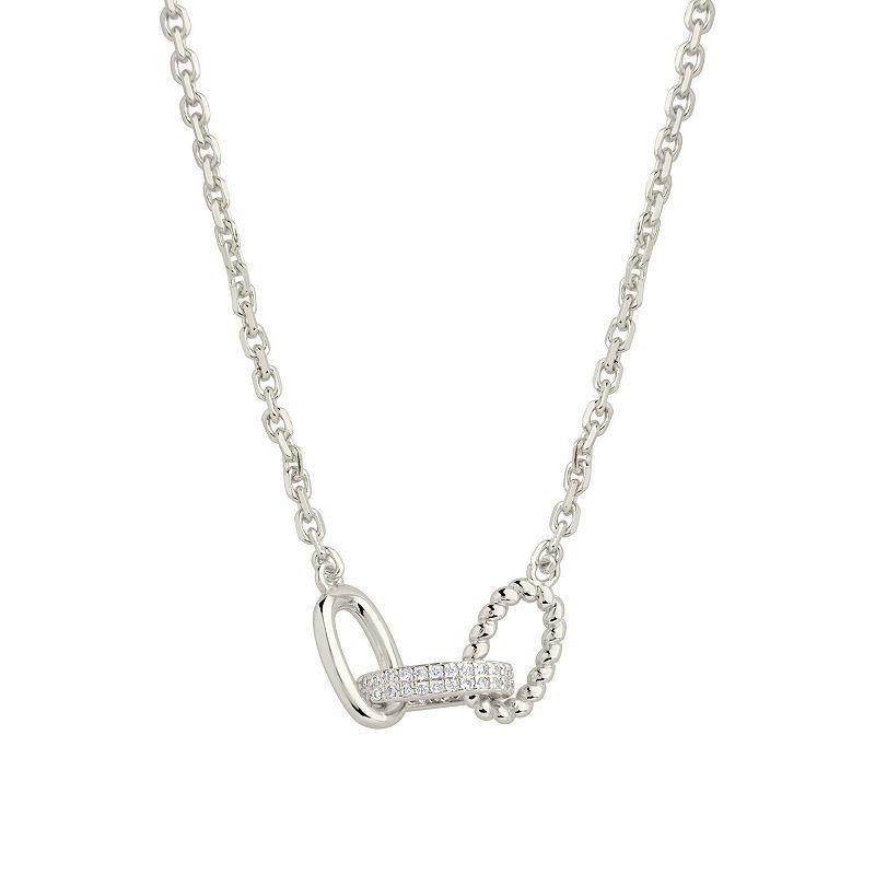 MC Collective Brass Journi Necklace, Womens Silver Product Image