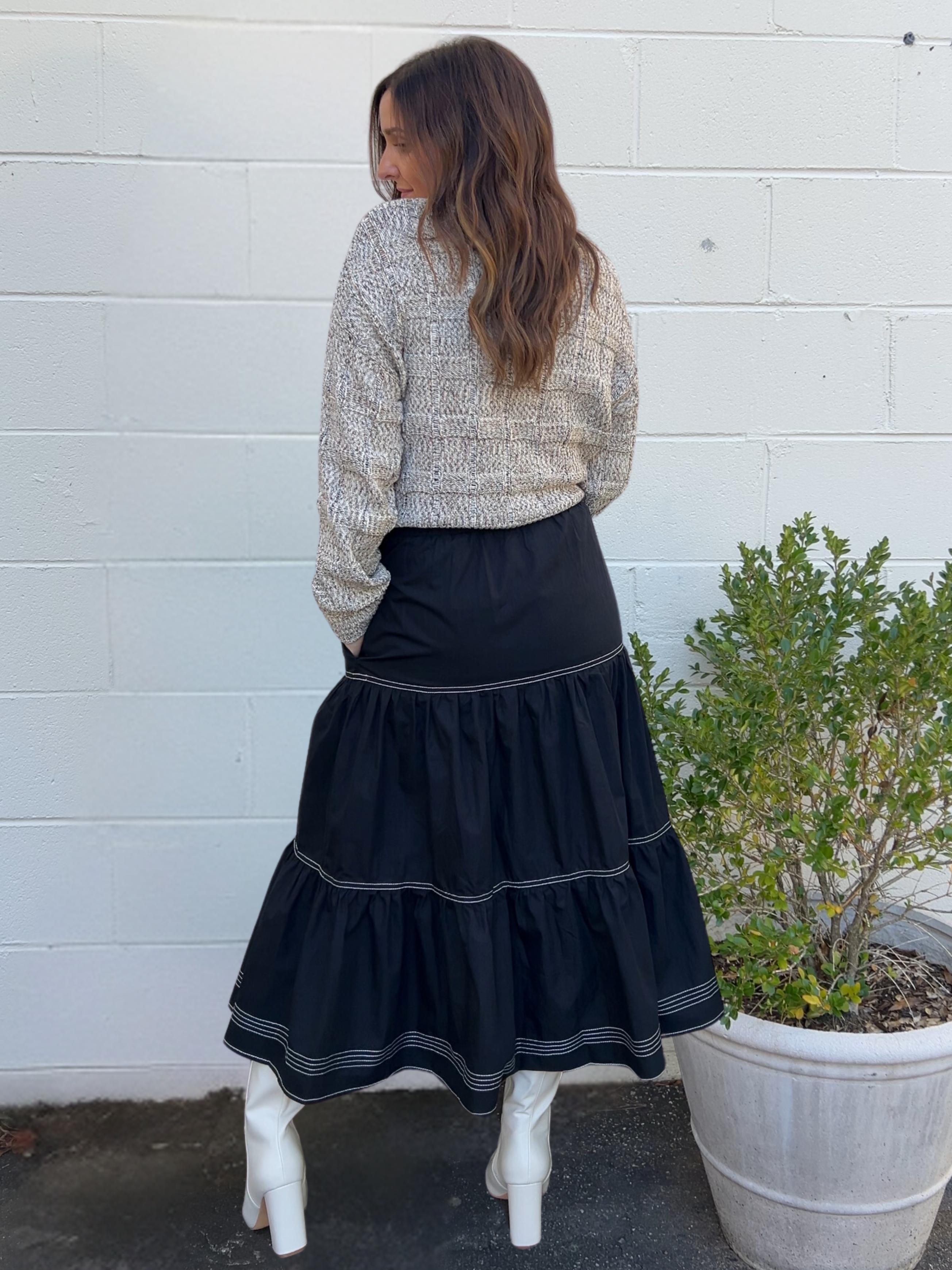 Top Tier Midi Skirt Product Image