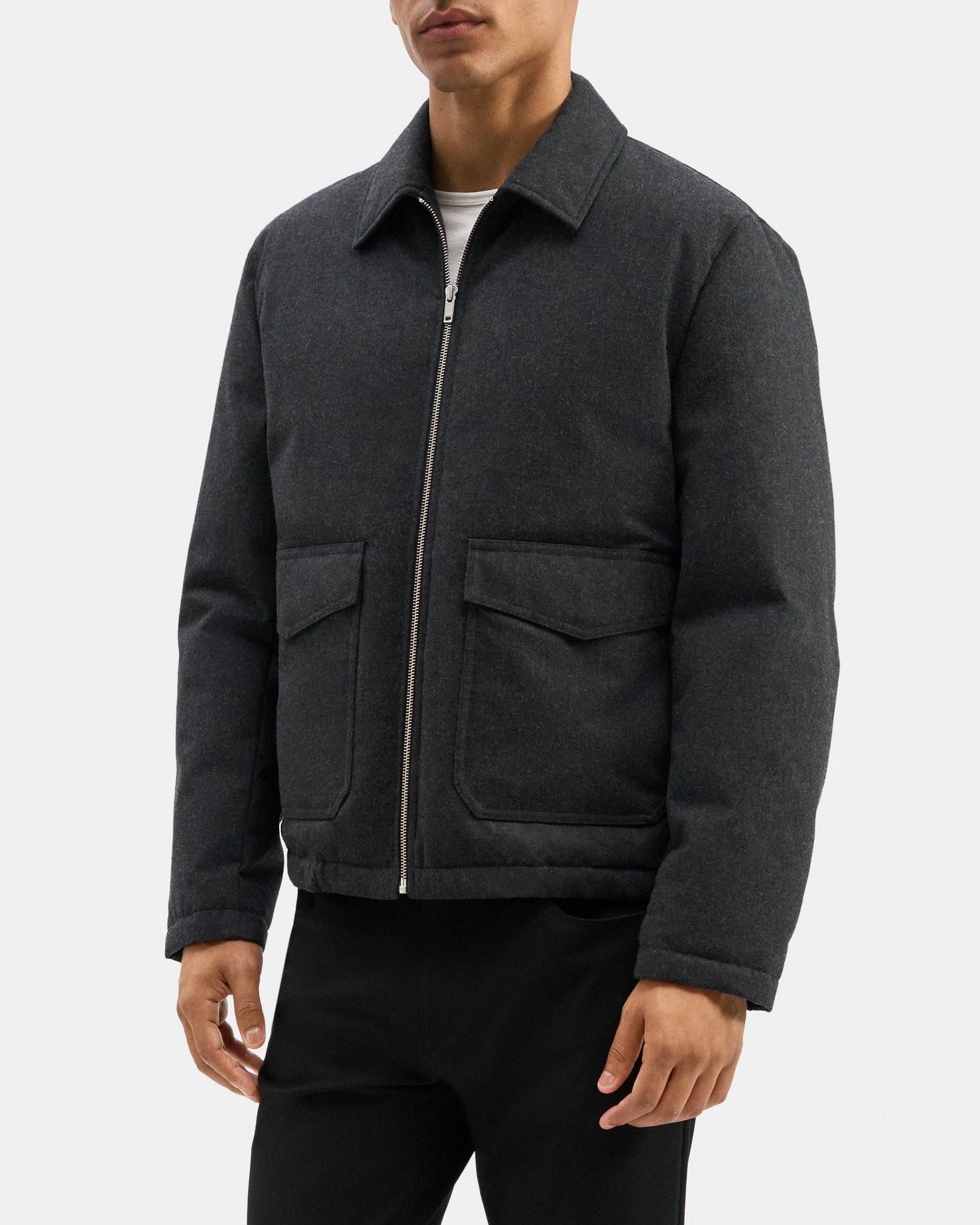 Zip Jacket in Wool-Blend Product Image