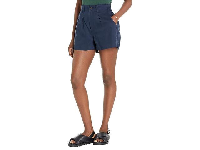 Madewell The Neale Short in Drapeweave (Deep Indigo) Women's Shorts Product Image