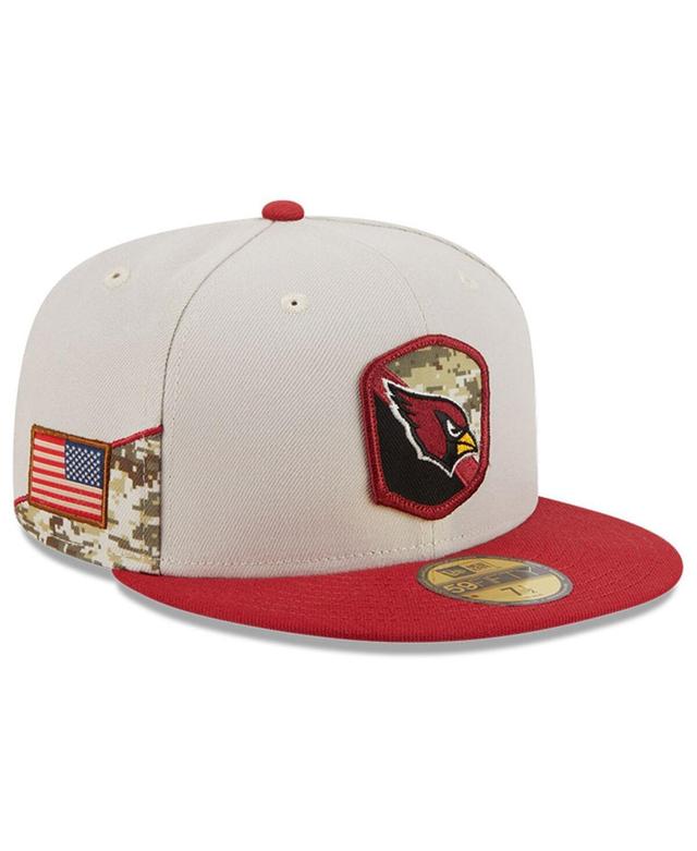 Mens New Era Stone Arizona Cardinals 2023 Salute To Service 59FIFTY Fitted Hat - Stone Product Image