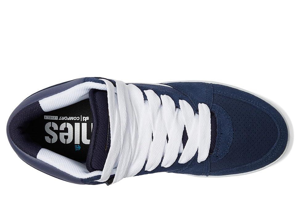 etnies MC Rap High 1 (Navy/White) Men's Skate Shoes Product Image