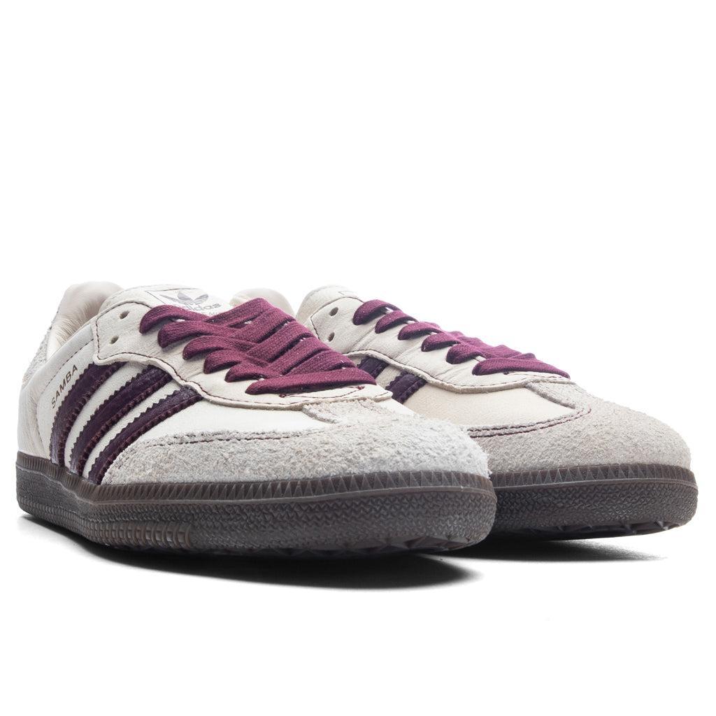 Women's Samba OG - Wonder White/Maroon/Putgre Female Product Image