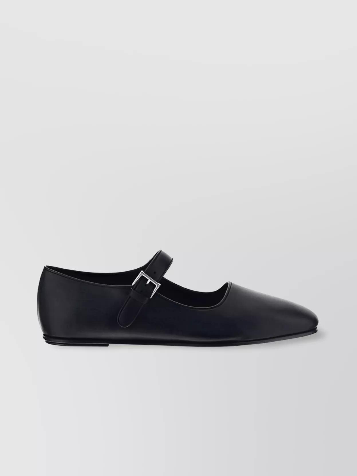 Black Ava Ballerina Flats Product Image