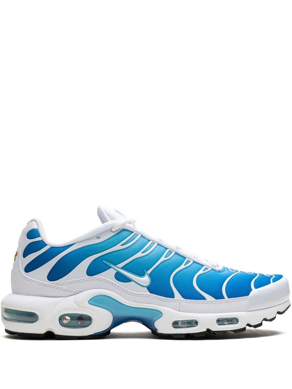 White & Blue Air Max Plus Sneakers In Battle Blue/blue Gaz Product Image