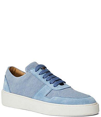 Mens Darian Suede & Canvas Low-Top Sneakers Product Image