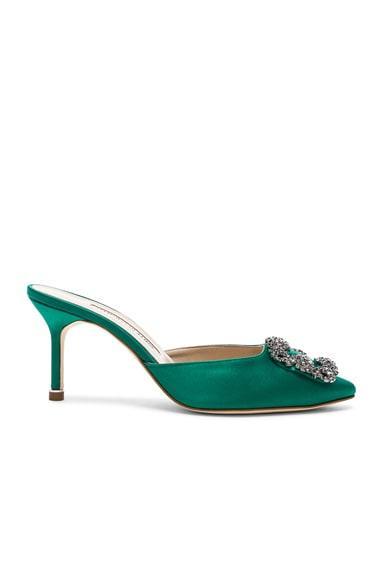 Manolo Blahnik Hangisimu 70 Mule in Royal Product Image