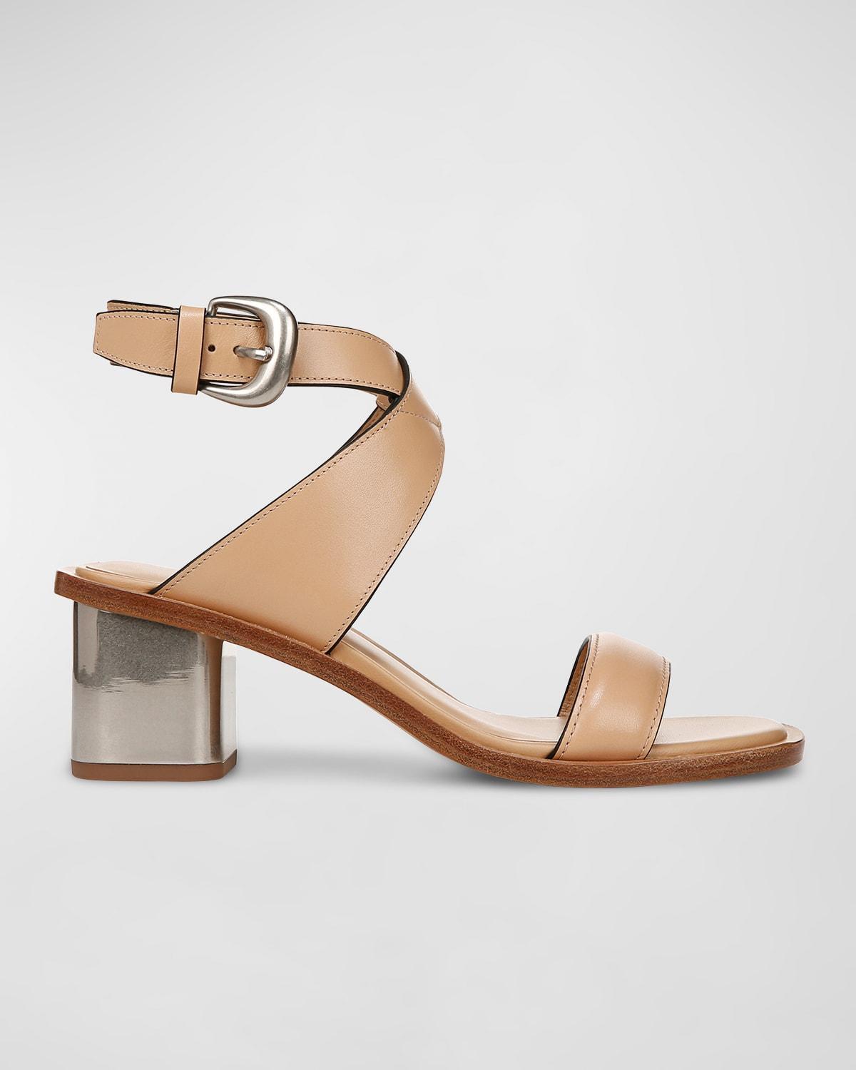 Dalia Leather Block-Heel Sandals product image