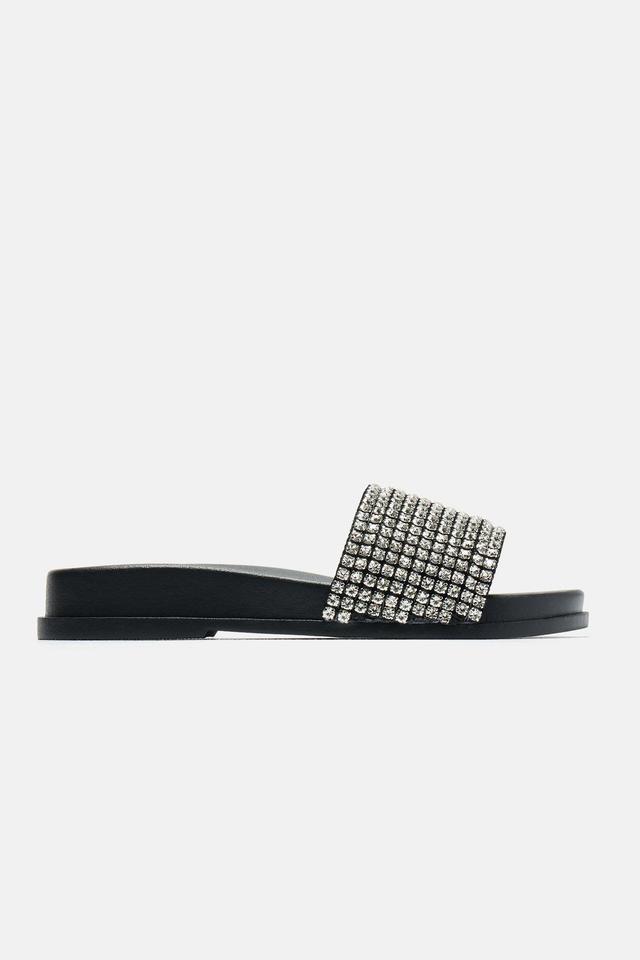 Salem Embellished Slides - Black Product Image