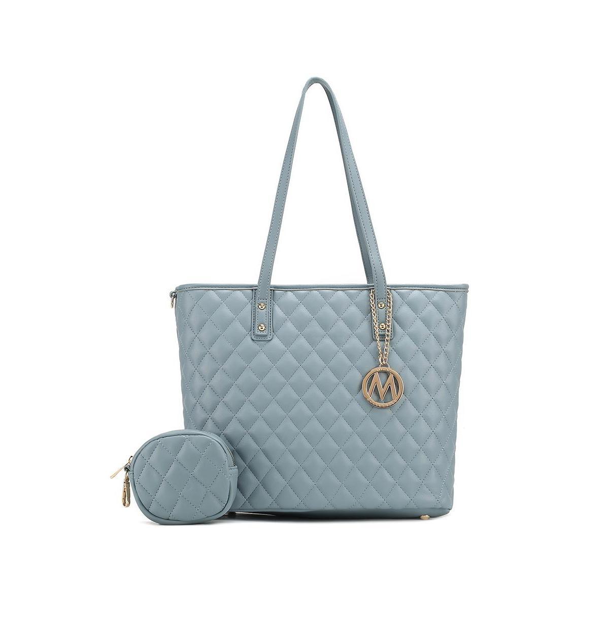 Mkf Collection Tansy Quilted Women s Tote Bag with Pouch by Mia K Product Image