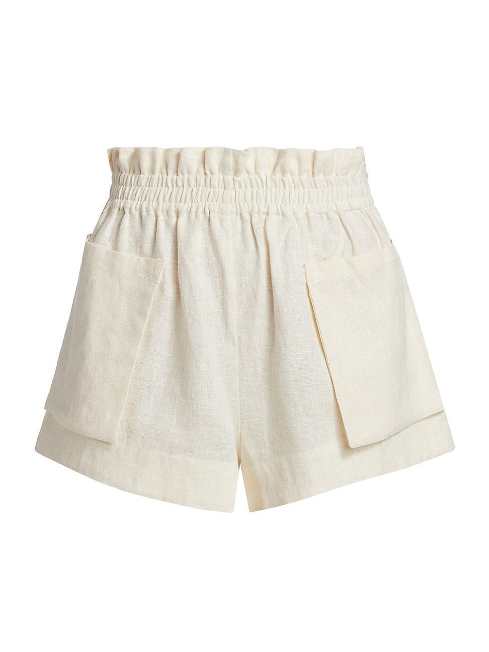 Womens Mira Elasticized Linen Shorts Product Image