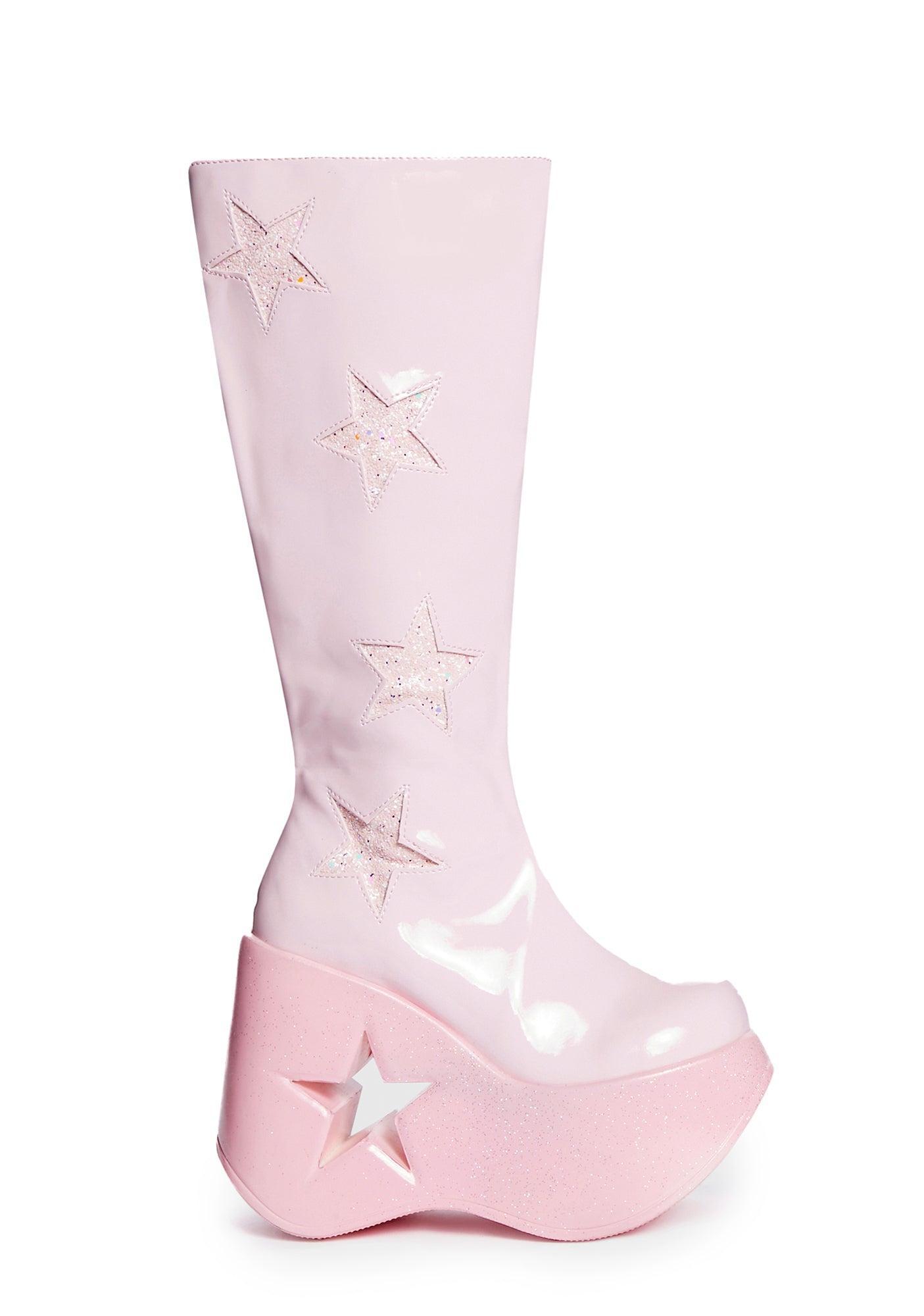 Pink Dynamite-218 Knee High Boots Male Product Image