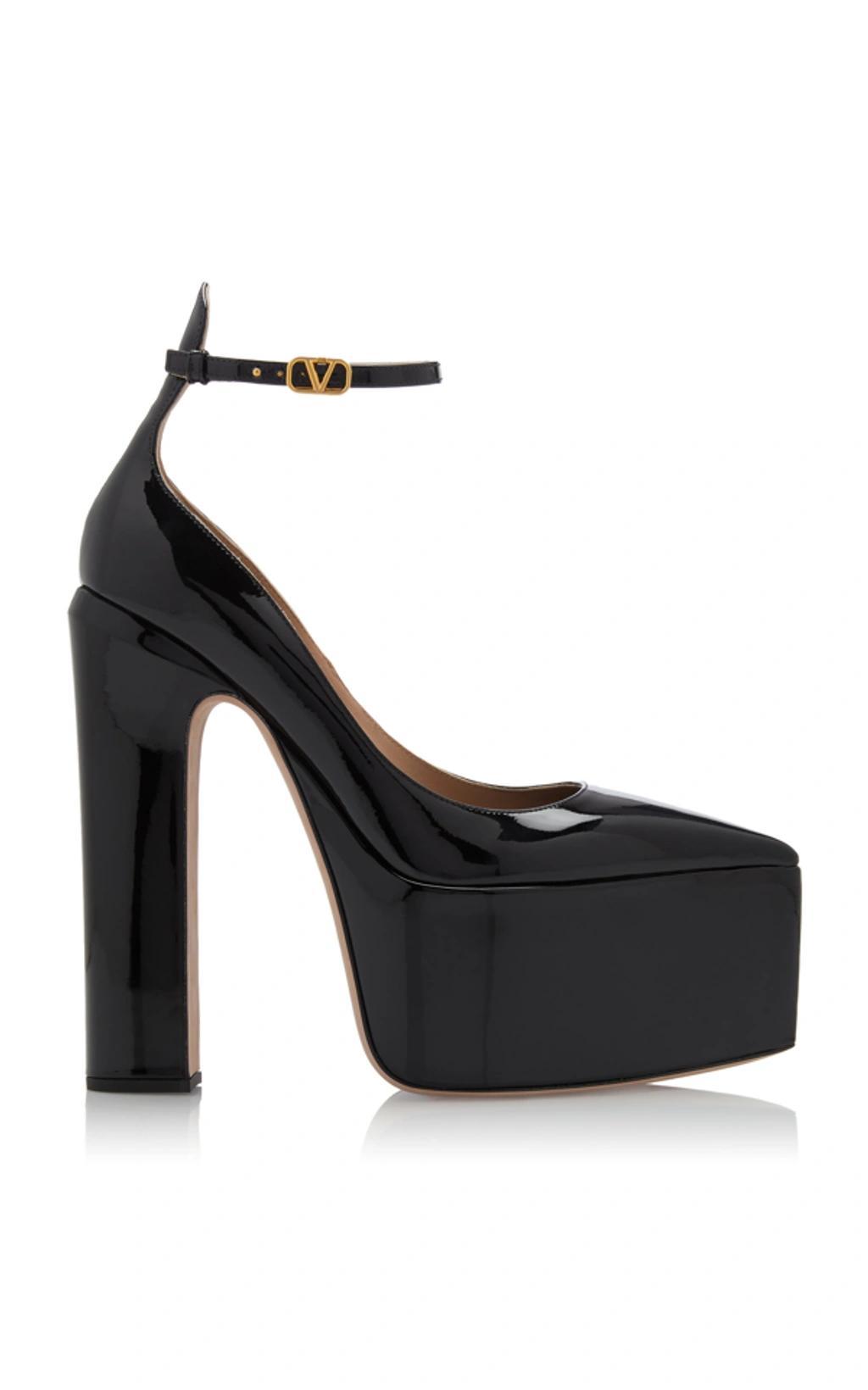 Tan-go Patent-leather Platform Pumps In Black product image