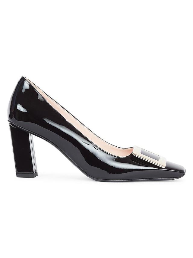 Womens Belle Vivier 75MM Leather Buckle Pumps Product Image