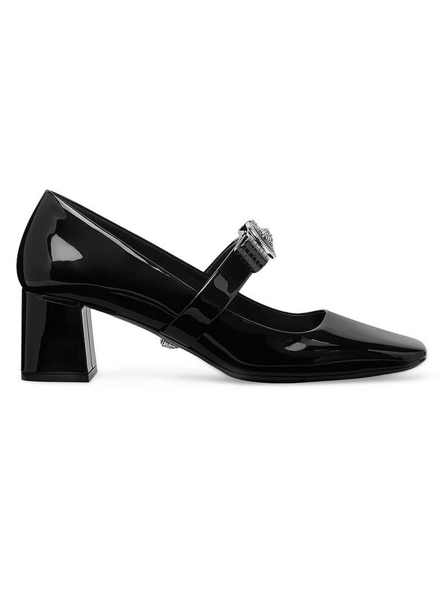 Womens Gianni Ribbon 55MM Patent Leather Mary Jane Pumps Product Image