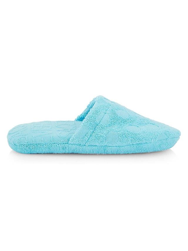 Womens Terry Jacquard Logo On Repeat Slippers Product Image