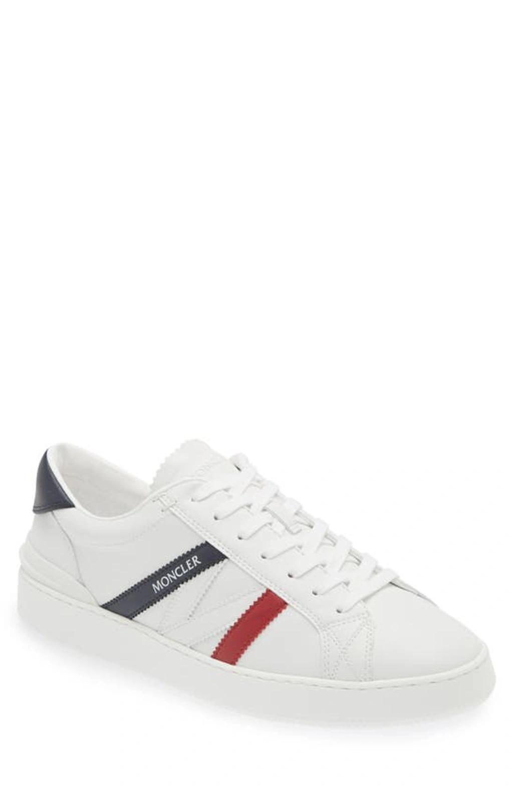 Moncler Monaco M Sneaker in Black  White & Tricolor - Black. Size 40 (also in 41, 43, 44, 45). Product Image