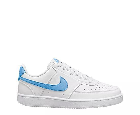 Nike Womens Court Vision Low - Shoes University Blue/White Product Image