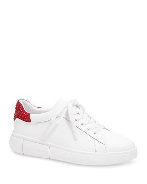 kate spade new york Womens Lift Crystal Lace Up Low Top Sneakers Product Image