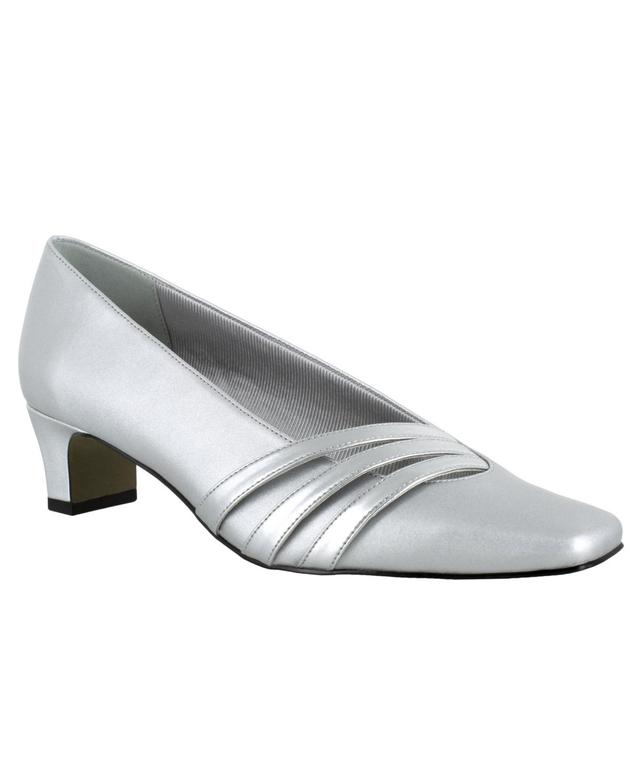 Easy Street Entice Womens Square Toe Pumps Grey Product Image