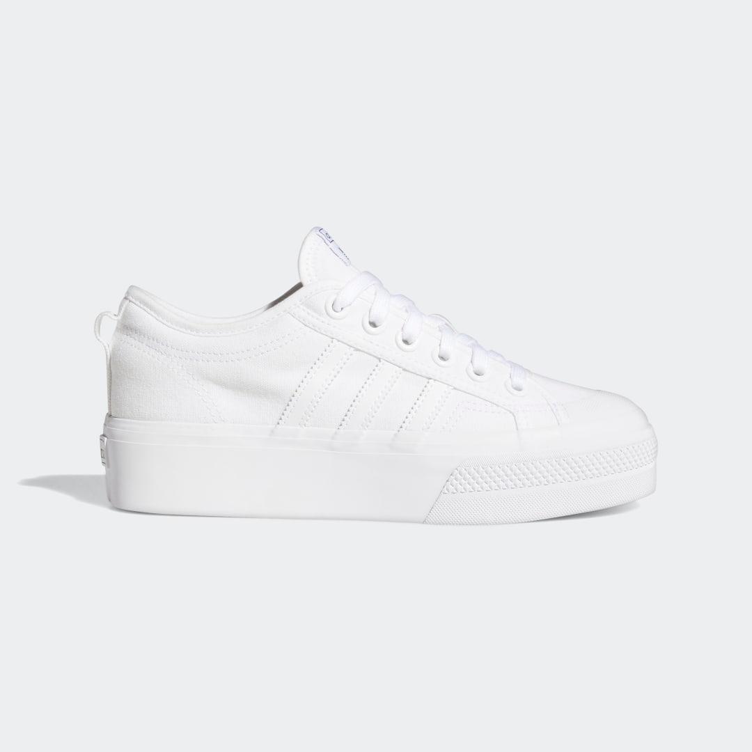 adidas Originals Womens adidas Originals Nizza Platform - Womens Basketball Shoes White/White Product Image